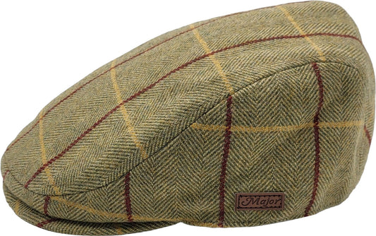 Classic Herringbone Checked Flat Cap