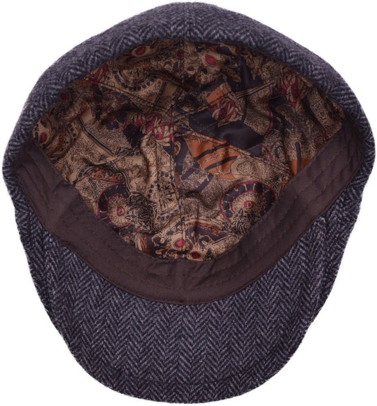 Herringbone Tweed Flat Cap