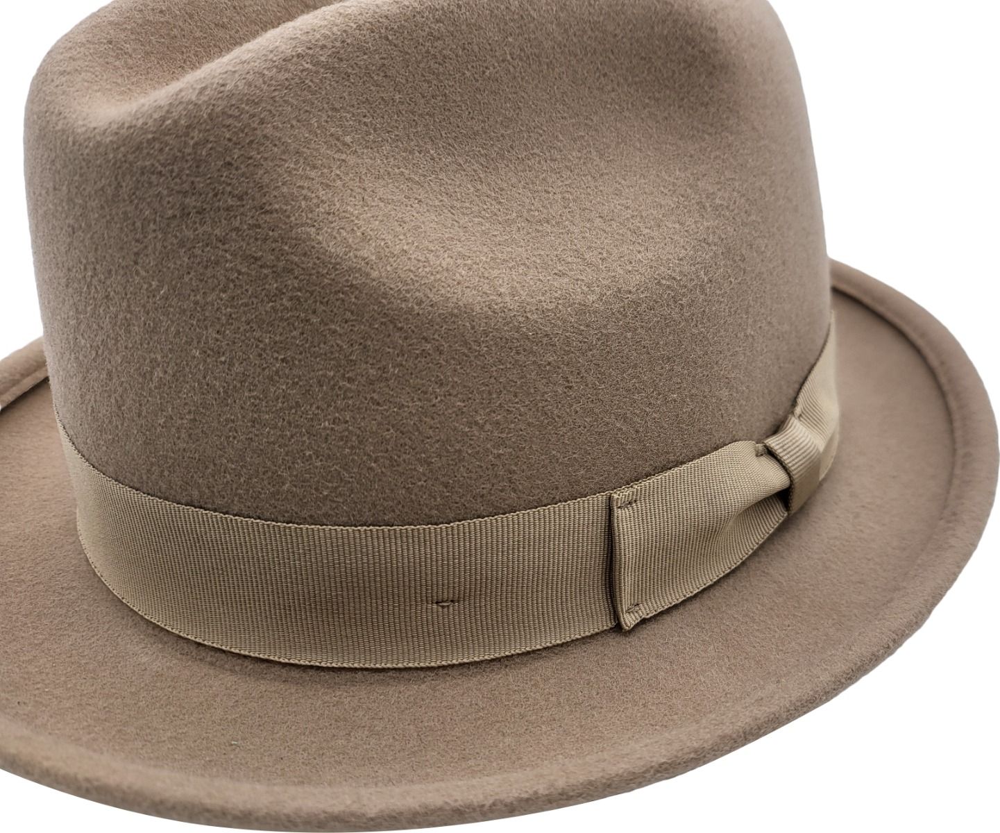 Wool Felt Short Brim Trilby Hat