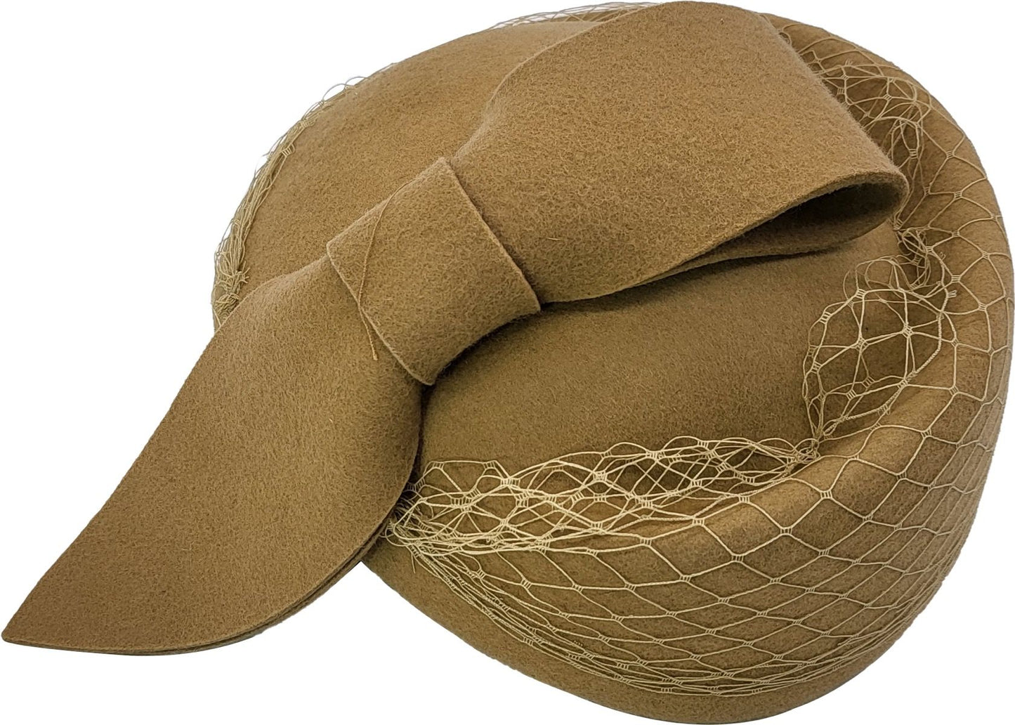 Womens Wool Felt Vintage Cloche Hat
