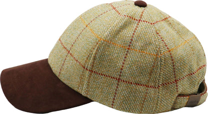Wool Baseball Cap with Suede Peak