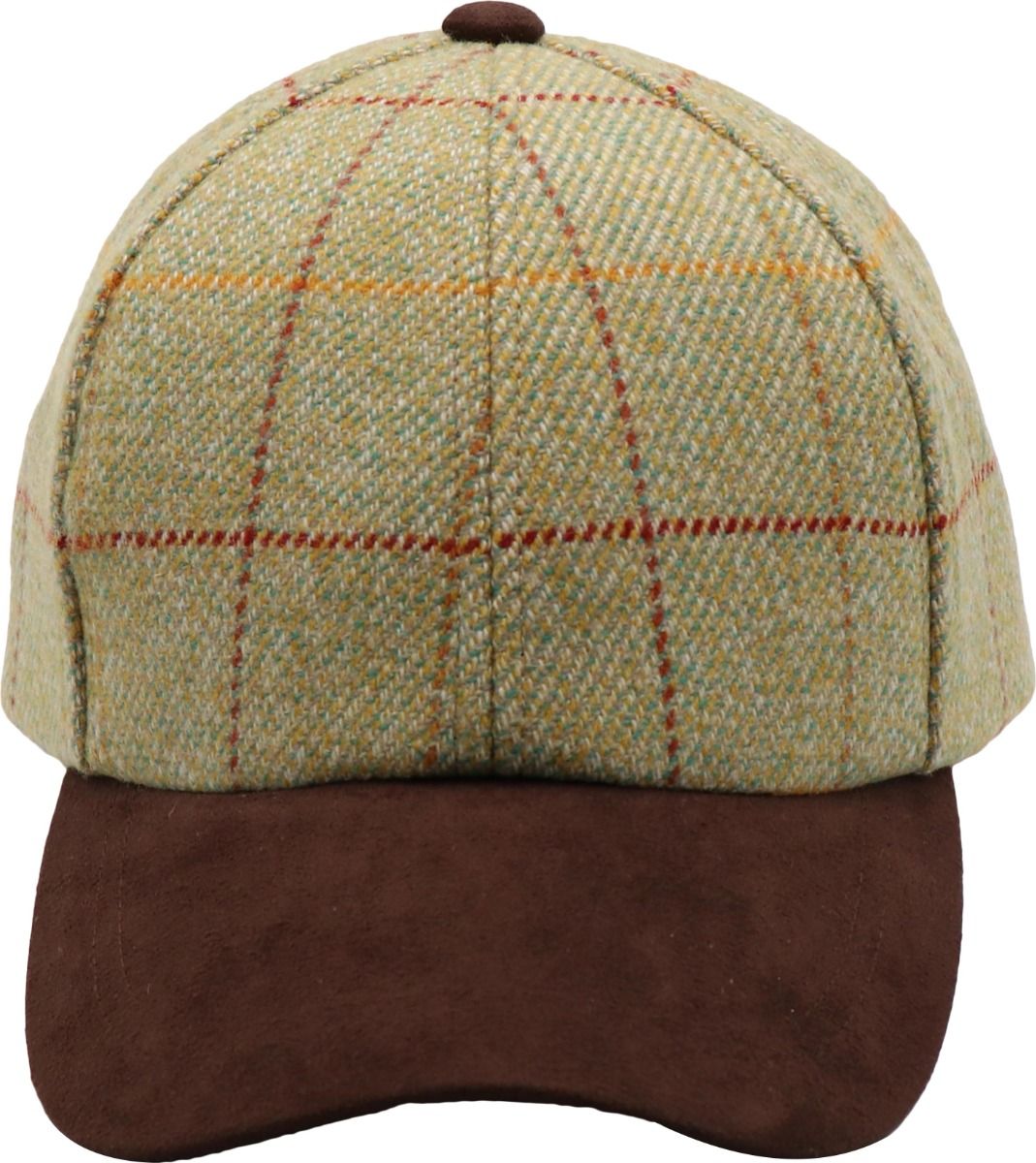 Wool Baseball Cap with Suede Peak