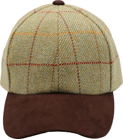 Wool Baseball Cap with Suede Peak