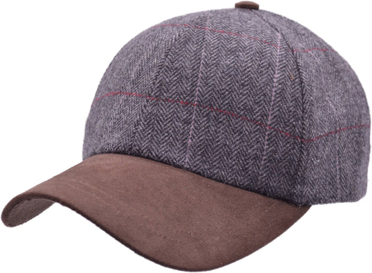 Wool & Suede Baseball Cap Hat